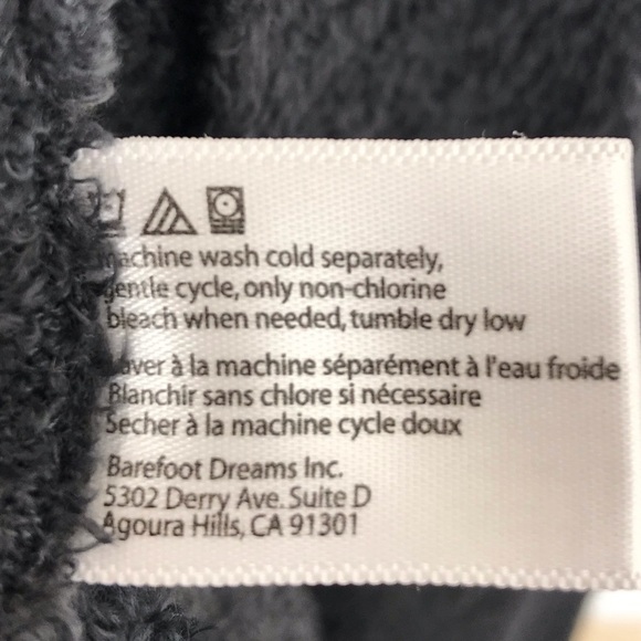 Barefoot Dreams Open Front Cardigan Sweater Gray Ombré Bamboo Chic Lite - Picture 10 of 16